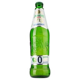 Пиво Львівське 1715 №0, светлое, безалкогольное, 0,45 л (909342)