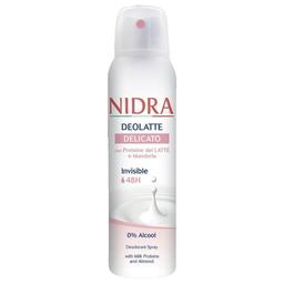 Дезодорант спрей Nidra Delicato с молочными протеинами и миндалем, 150 мл
