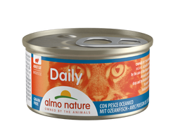 Вологий корм для котів Almo Nature Daily Menu Cat, мус з океанічною рибою, 85 г