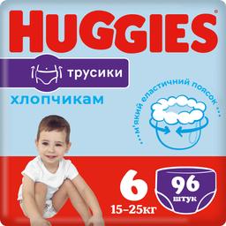 Подгузники-трусики для мальчиков Huggies 6 (15-25 кг), 96 шт.