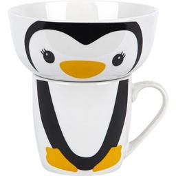 Набір дитячого посуду Limited Edition Happy Penguin, білий із чорним (YF6013)