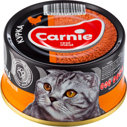 Вологий корм для котів Carnie Паштет м'ясний з куркою 90 г (90013)
