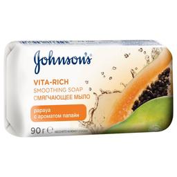 Мыло Johnson's Body Care Vita Rich Смягчающее с экстрактом папайи, 90 г