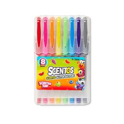 Набір ароматних гелевих ручок Scentos Мерехтливі кольори, 8 кольорів (25012)