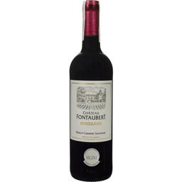 Вино Chateau Fontaubert Merlot-Cabernet Sauvignon Bordeaux, червоне, сухе, 0,75 л