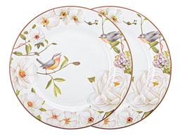 Набор тарелок Lefard Райский сад, 19 см, белый, 2 шт (924-556)