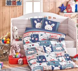 Комплект детского постельного белья Hobby Dream Snoopy, поплин, 150х100 см, синий (8698499132375)