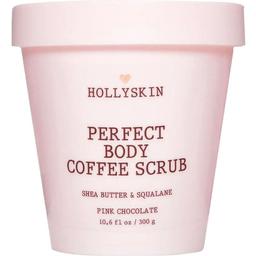 Скраб для идеально гладкой кожи Hollyskin Perfect Body Coffee Scrub Pink Chocolate с маслом ши и скваланом 300 г