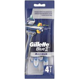 Одноразовий станок для гоління Gillette Blue 2 Maximum, 4 шт.