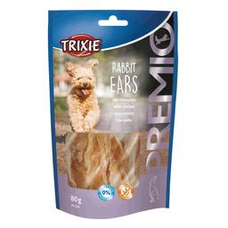 Лакомство для собак Trixie PREMIO Rabbit Ears, с кроличьими ушами и филе курицы, 80 г