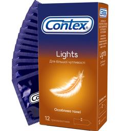 Презервативы латексные Contex Lights с силиконовой смазкой, особенно тонкие, 12 шт. (3004638)