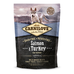 Сухой корм для щенков всех пород Carnilove Salmon & Turkey Puppy, с лососем и индейкой, 1,5 кг