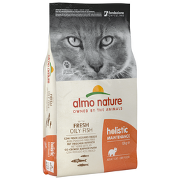 Сухой корм для взрослых кошек Almo Nature Holistic Cat, со свежей жирной рыбой, 12 кг (642)