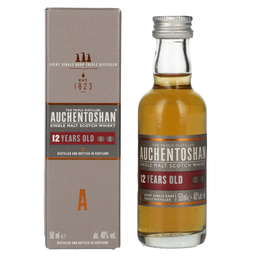 Віскі Auchentoshan Single Malt Scotch Whisky 12 лет, у подарунковій упаковці, 40%, 0,05 л