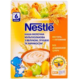 Молочна каша Nestle Мультизлакова з яблуком, грушею і абрикосом 200 г