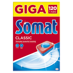 Таблетки для посудомоечных машин Somat Classic, 120 шт. (708914)