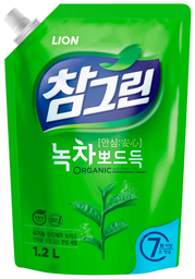 Средство для мытья посуды Lion Зеленый чай, 1,4 л