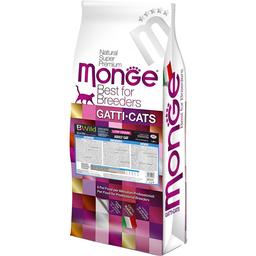Сухой корм для котов Monge Cat Bwild Low Grain, анчоус, 10 кг