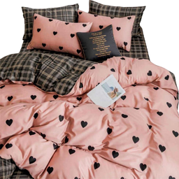 Комплект постельного белья Novita Бязь, двуспальный, розовый (23916)