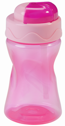 Чашка-непроливайка з трубочкою Baby-Nova, 300 мл, рожевий (3966041)