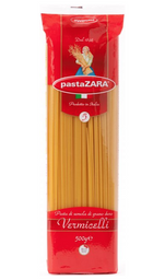 Изделия макаронные Pasta Zara Паста Вермичелли, 500 г (599479)