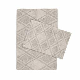 Набір килимків Irya Maxi a.gri, 90х60 см та 60х40 см, світло-сірий (svt-2000022296380)
