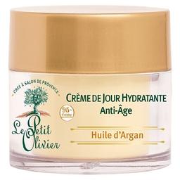 Дневной крем для лица Le Petit Olivier Organic Care, антивозрастной, с аргановым маслом, 50 мл (3549620033120)