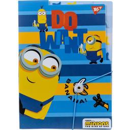 Папка Yes Minions, A4, на резинке, з разделителями (492100)