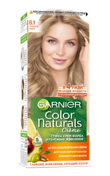 Фарба для волосся Garnier Color Naturals, відтінок 8.1 (Піщаний берег), 110 мл (C4431226)