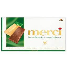 Шоколад Merci Лесной орех и миндаль, 100 г (918841)