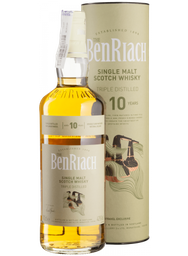 Віскі BenRiach Triple Distilled Single Malt Scotch Whisky 43% 0.7 л в тубусі