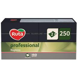 Серветки Ruta Professional, двошарові, 32,5х32,5 см, 250 шт., чорні