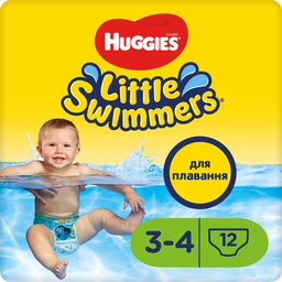 Підгузки-трусики для плавання Huggies Little Swimmers 3-4 (7-15 кг), 12 шт.