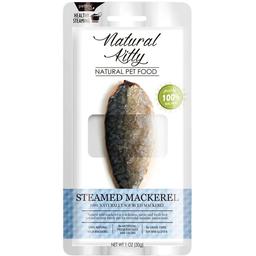 Ласощі для котів та собак Natural Kitty Original Series Steamed Mackerel, у вигляді шматочків скумбрії приготованих на пару, 25 г