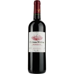 Вино Chateau Malene AOP Bordeaux 2018, червоне, сухе, 0,75 л