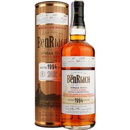 Віскі BenRiach 18 Years Old Oloroso Butt Cask 7353 Single Malt Scotch Whisky, у подарунковій упаковці, 52,1%, 0,7 л