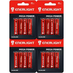 Батарейки Enerlight Mega Power AA, 16 шт. (4 уп. по 4 шт.)