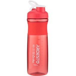 Бутылка для воды Ardesto Smart bottle, 1000 мл, красная (AR2204TR)