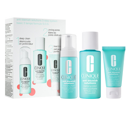 Набор для очищения кожи Clinique Anti-Blemish Solutions Starter Kit: пенка, 50 мл + лосьон, 100 мл +крем, 30 мл (918518)