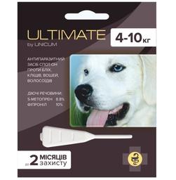 Краплі Unicum Ultimate від бліх, кліщів, вошей та власоїдів для собак, 4-10 кг (UL-044)