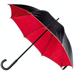 Зонт-трость Macma, черный с красным (4519705)
