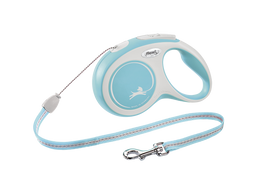 Поводок-рулетка Flexi New Comfort S, для собак до 12 кг, трос 8 м, голубой (CF10C8.251.HBL.20)