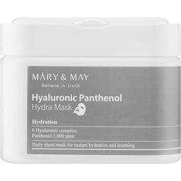 Набір масок для обличчя Mary & May Hyaluronic Panthenol Hydra Mask, з пантенолом, 30 шт.