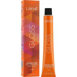 Безаміачна крем-фарба для тонування волосся Lakme Gloss 6/99 темно-червоний 60 мл