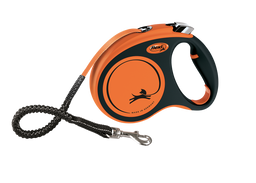 Поводок-рулетка Flexi Xtreme M, для собак до 35 кг, лента 5 м, оранжевый (XT20T5.251.OR)