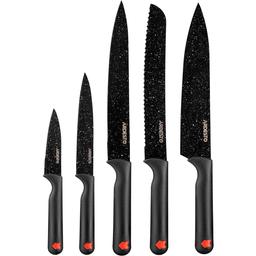 Набір ножів Ardesto Black Mars, 5 шт., чорний (AR2105BR)