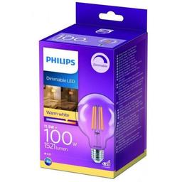 Лампа світлодіодна Philips LED classic, 100W, G95, E27, WW CL D 1PF/4, 2700К (929002429666)