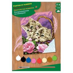 Набор для творчества Sequin Art Рисунок по номерам Junior Цветочные котята (SA1041)