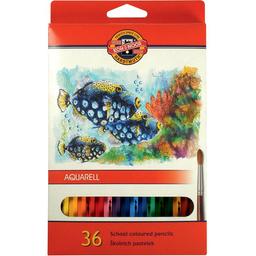 Олівці кольорові Koh-i-Noor Mondeluz Рибки 36 шт. (3719_p)