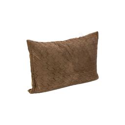 Чохол на подушку Руно Chocolate на блискавці, стьобаний мікрофайбер+велюр, 50х70 см, коричневий (382.55_Chocolate)